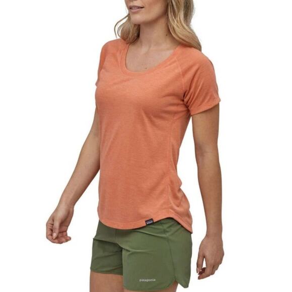 Patagonia Coral Capilene Cool Daily Shirt Womens S Raglan Casual Performance - Picture 1 of 6